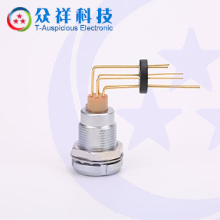 活動(dòng)式插座長(zhǎng)彎針_自鎖防水連接器插座